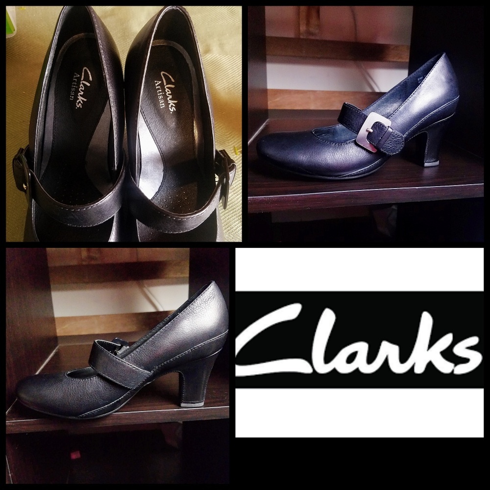 New! Clarks Artisan Leather Mary Janes